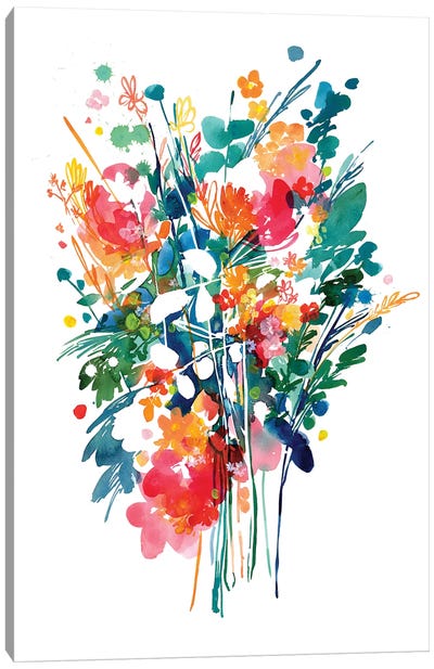 Big Bouquet Canvas Art Print - CreativeIngrid
