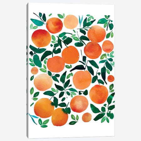Oranges Canvas Print #CIG70} by CreativeIngrid Art Print