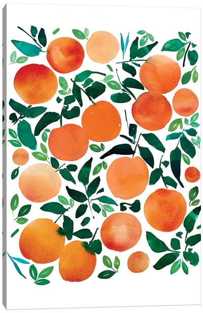 Oranges Canvas Art Print - CreativeIngrid