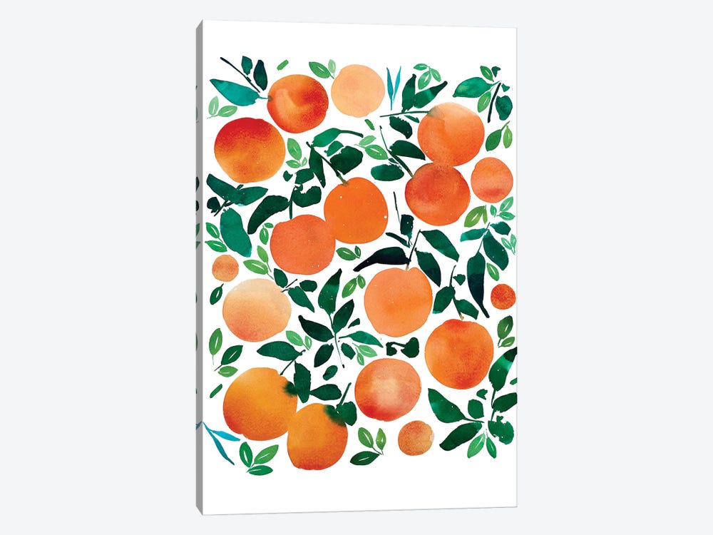 Oranges by CreativeIngrid 1-piece Canvas Art