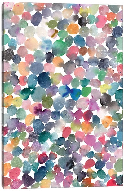 Colorful Pebbles Canvas Art Print - CreativeIngrid