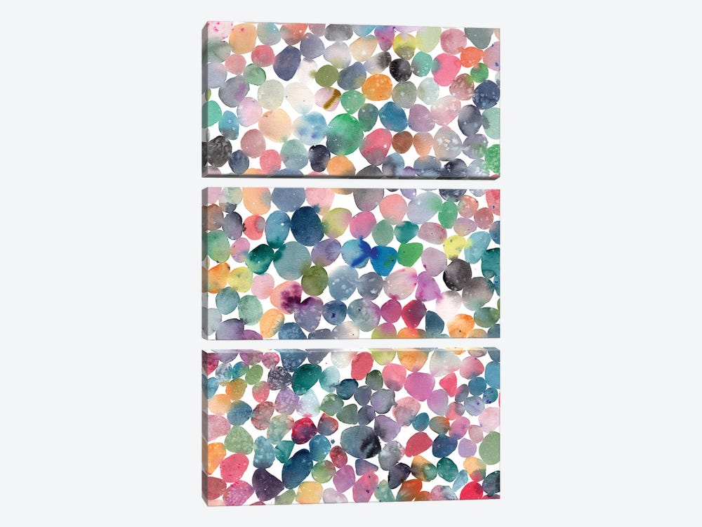 Colorful Pebbles by CreativeIngrid 3-piece Art Print