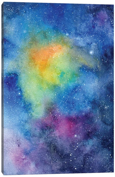 Colourful Galaxy Canvas Art Print - CreativeIngrid