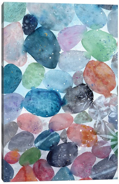 Cosmic Pebble Canvas Art Print - CreativeIngrid