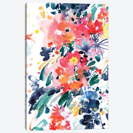 Blooming Wild Canvas Print #CIG7} by CreativeIngrid Canvas Art