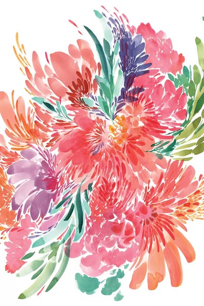Bold Bouquet by CreativeIngrid art print
