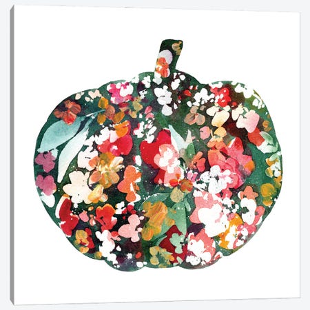 Autumn Pumpkin Canvas Print #CIG87} by CreativeIngrid Art Print