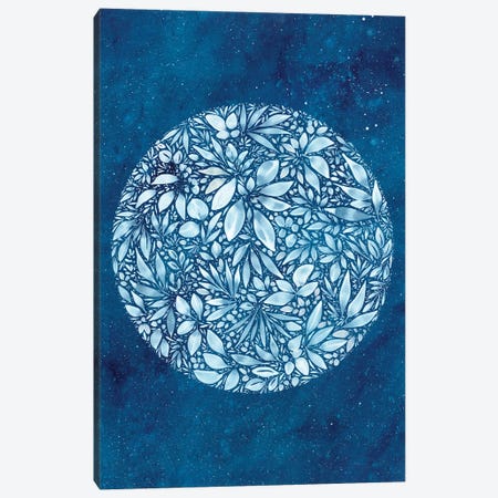 Full Snow Moon Canvas Print #CIG97} by CreativeIngrid Canvas Art