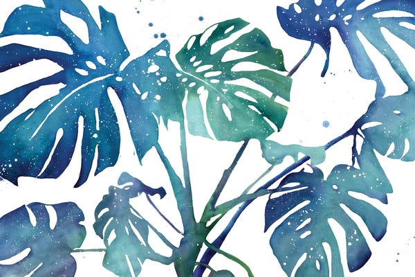 Monsteras: Giant Blue Monstera by CreativeIngrid