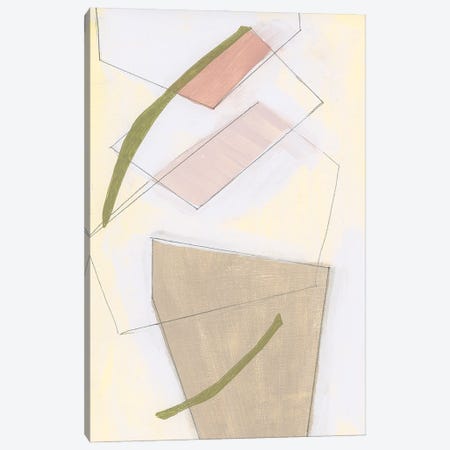 Nude Gold Shapes I Canvas Print #CII15} by Cartissi Canvas Wall Art