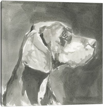 A Very Neutral Modern Dog IV Canvas Art Print