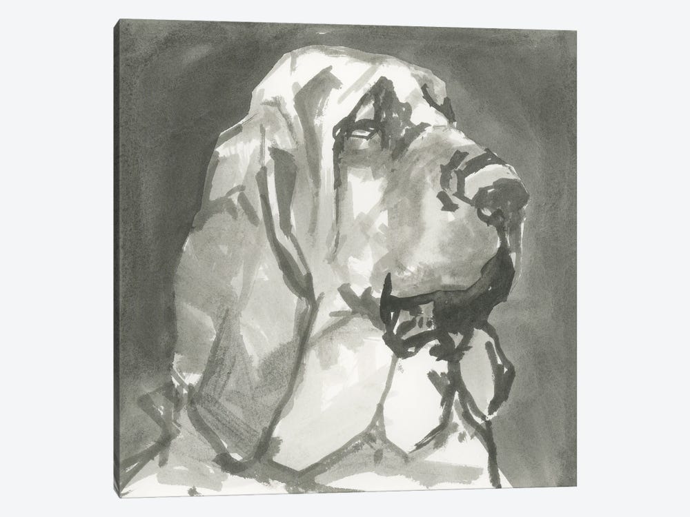 A Very Neutral Modern Dog VII by Cartissi 1-piece Canvas Wall Art