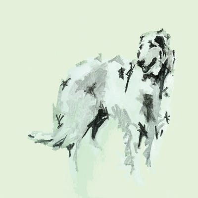 A Very Pop Modern Dog VI by cartissi acrylic art print