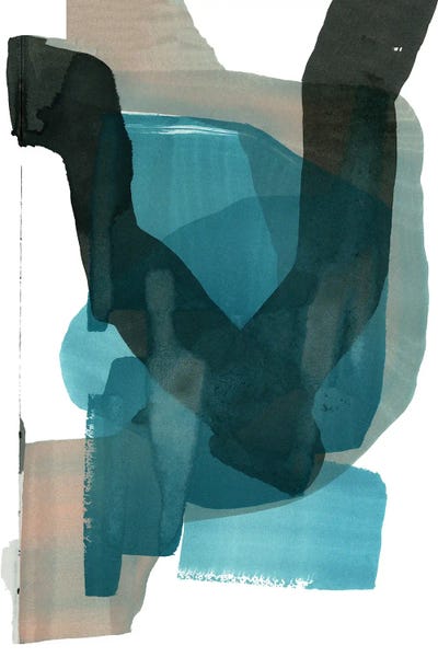 Fluid Teal Abstraction