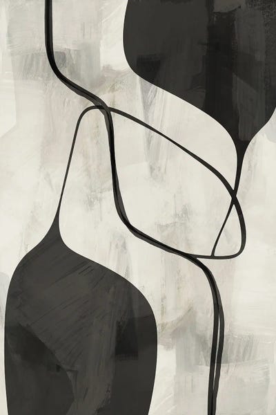 Flowing Lines On Monochrome
