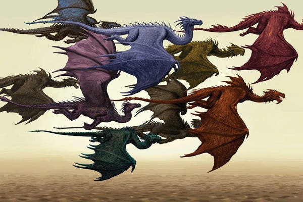 Ciruelo: Flock Of Dragons by Ciruelo