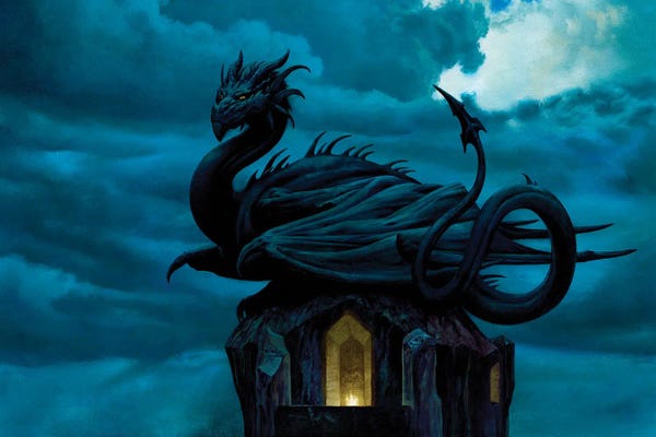 Ciruelo: Itz Papalotl, The Black Dragon by Ciruelo