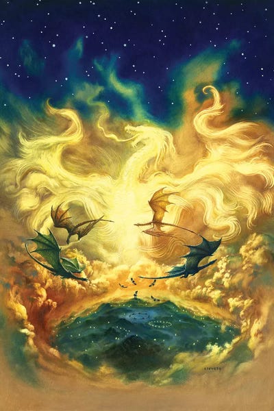 Circles by Ciruelo art print