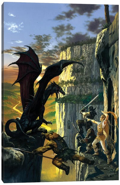 Darkstone Canvas Art Print - Dragon Art