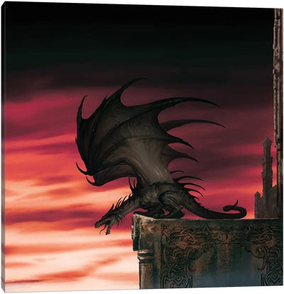 Dragon Lord Canvas Art Print - Ciruelo