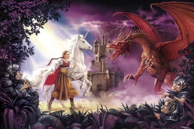 Ench King by Ciruelo art print