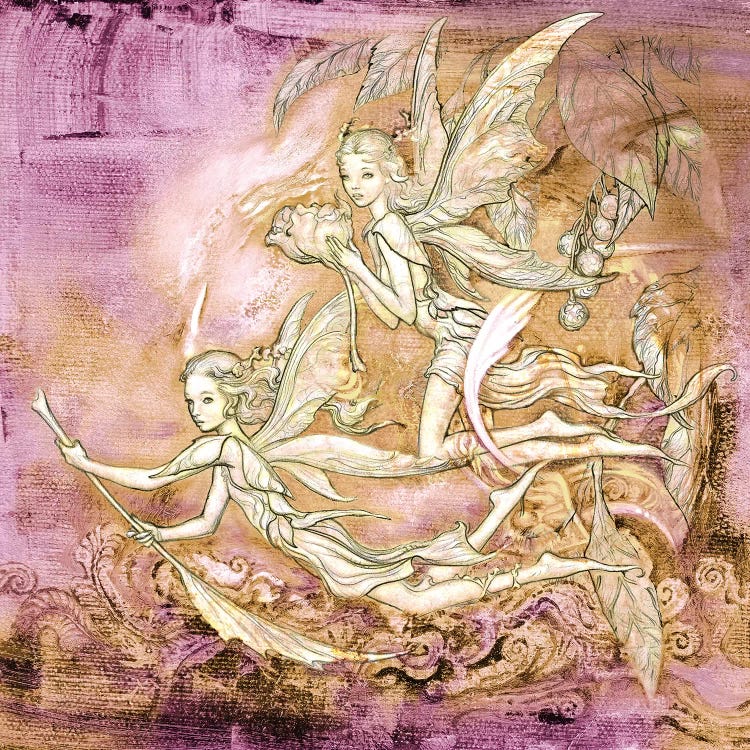 Amanec Fairies by Ciruelo wall art