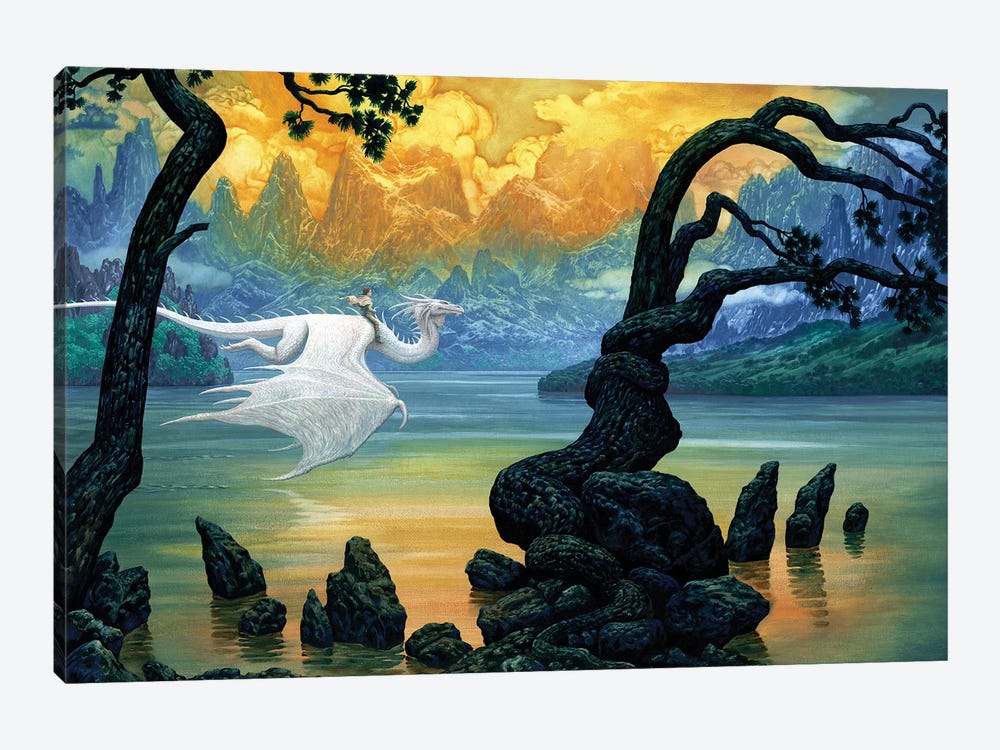Fantasy Lake by Ciruelo 1-piece Canvas Art Print