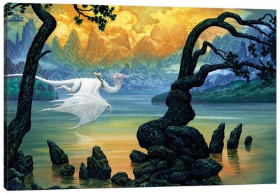 Fantasy Lake Canvas Art Print - Ciruelo