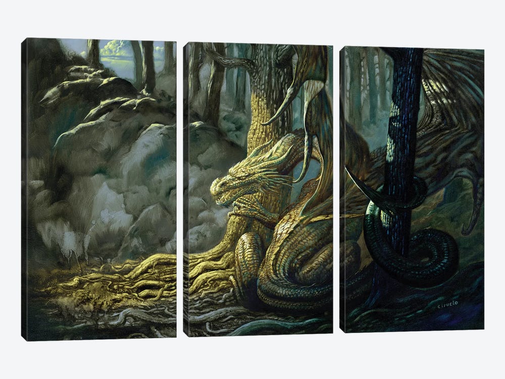 Forest Dweller by Ciruelo 3-piece Canvas Art