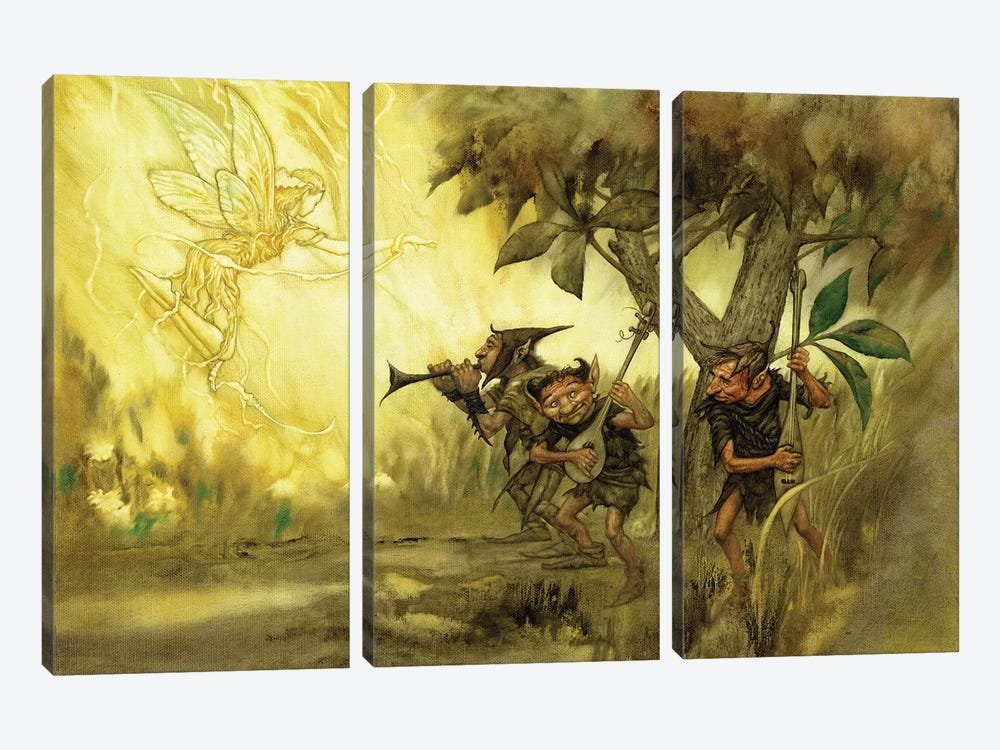Goblins by Ciruelo 3-piece Canvas Print