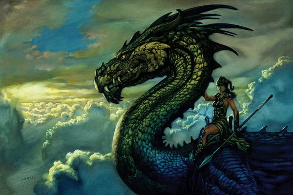 Ciruelo: Amazon Dragon by Ciruelo