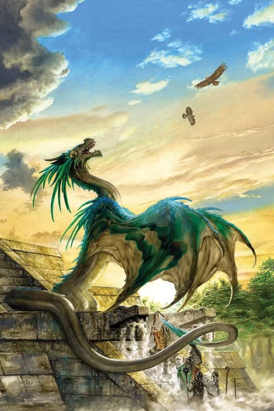 Quetzalcoatl by Ciruelo art print