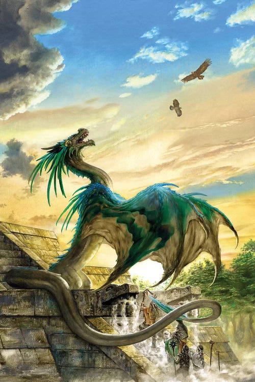 Quetzalcoatl by Ciruelo wall art