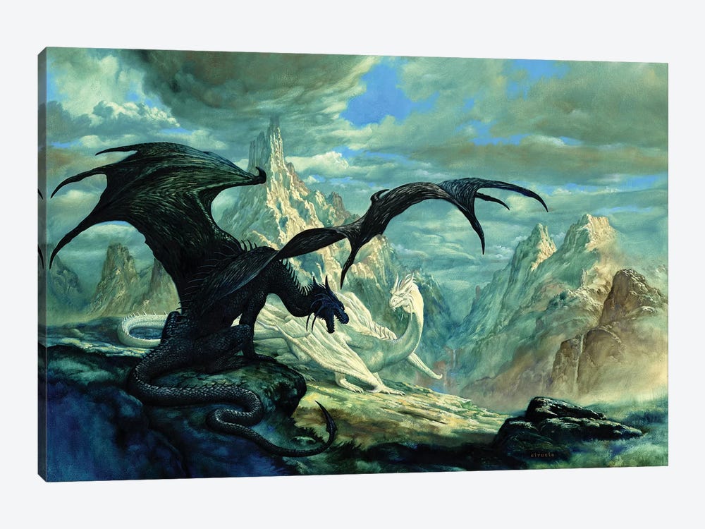 Talking Dragon by Ciruelo 1-piece Art Print