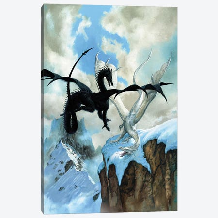 Battle Dragon Canvas Print #CIL8} by Ciruelo Canvas Art