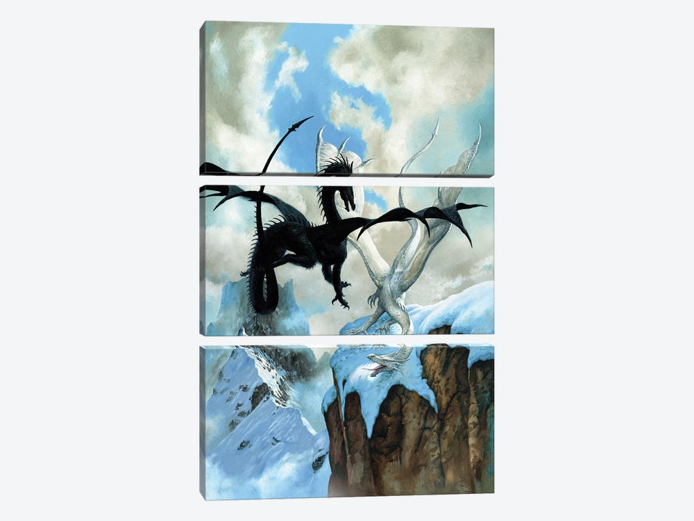 Battle Dragon by Ciruelo 3-piece Canvas Art Print
