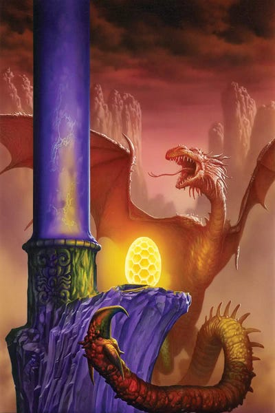 Wyvern by Ciruelo canvas print