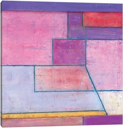 Small Studies Fifteen Canvas Art Print - Purple Abstract Art