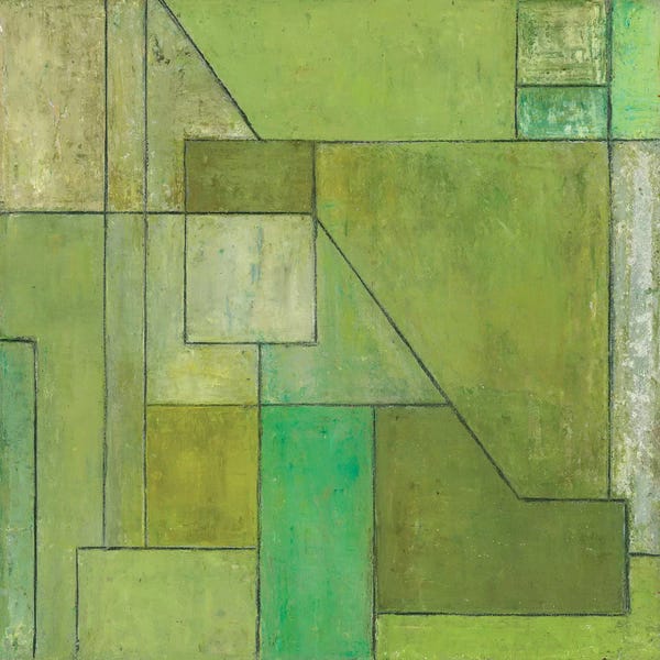 Effortless Earth Tone Abstracts: Green Light by Stephen Cimini