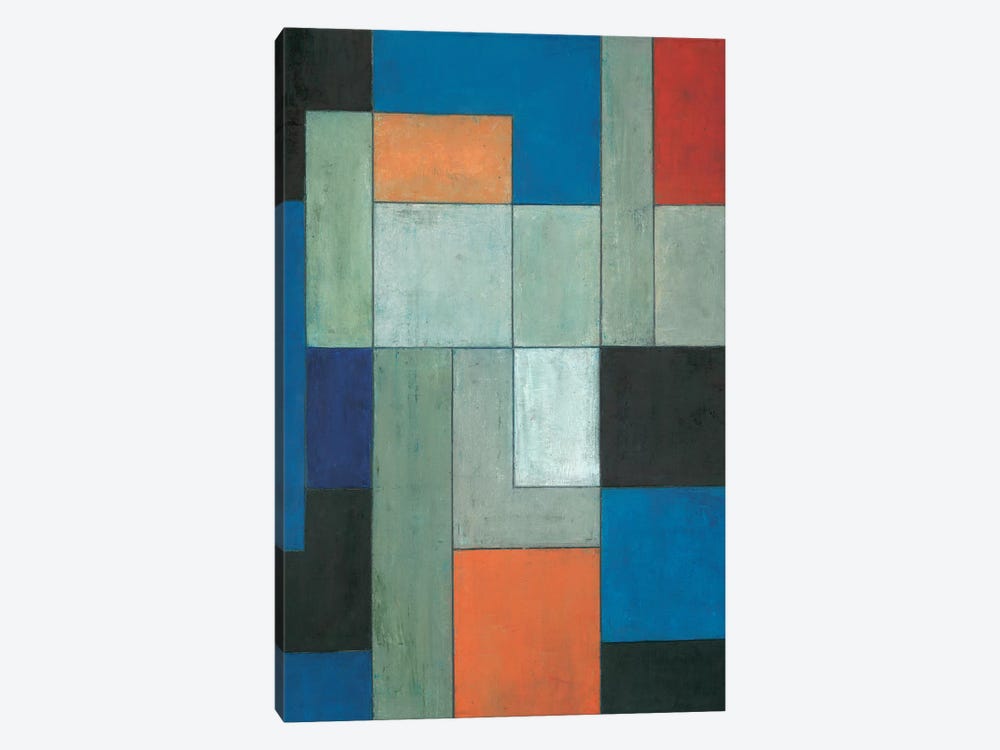 Grey Matters Blue by Stephen Cimini 1-piece Canvas Print