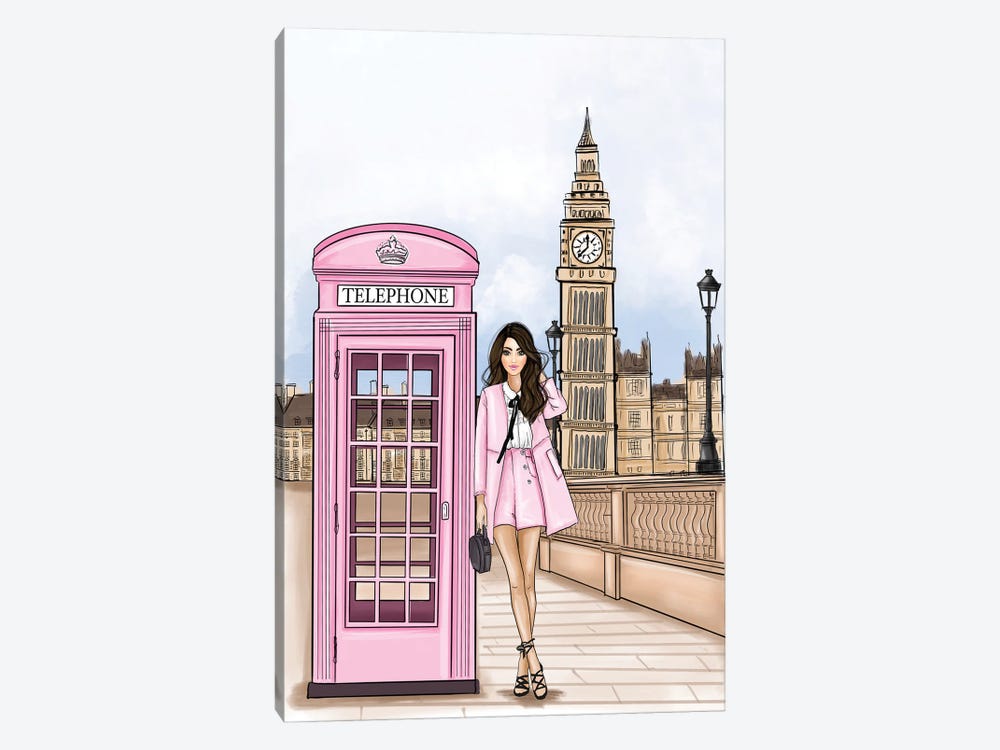 Fashion Girl In London by Criss Rosu 1-piece Art Print