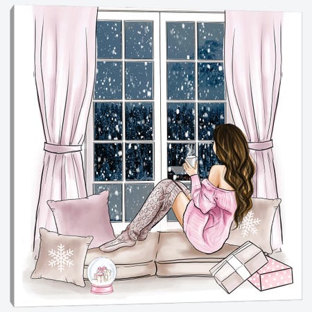 Cosy Time With Winter View Canvas Print #CIO20} by Criss Rosu Canvas Art