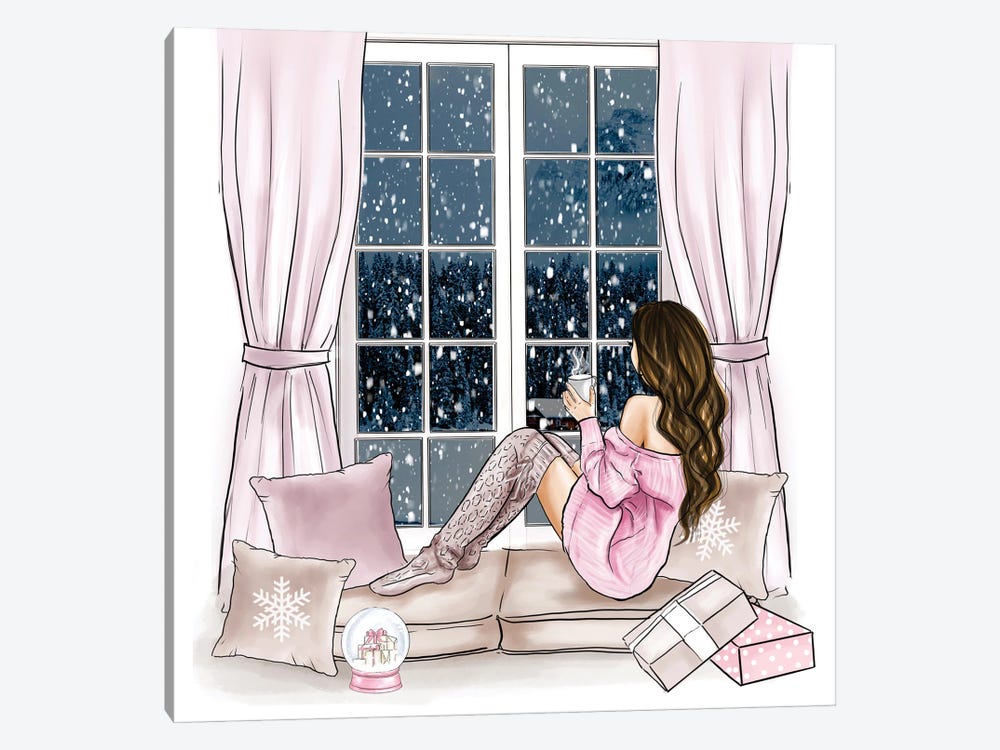 Cosy Time With Winter View by Criss Rosu 1-piece Canvas Artwork