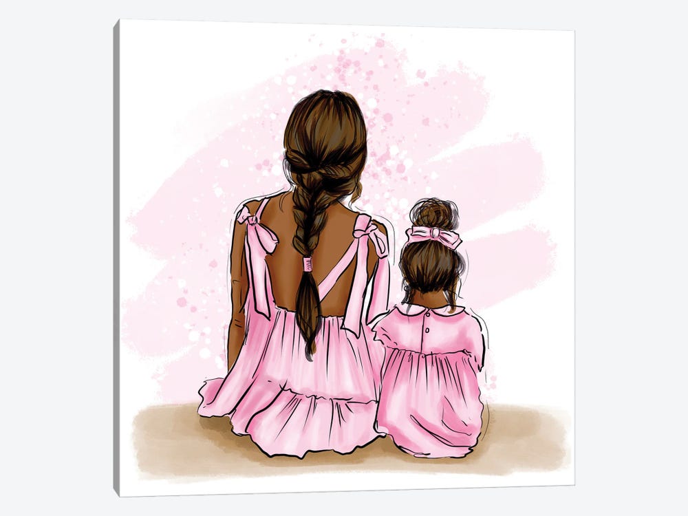 Mother And Daughter Time by Criss Rosu 1-piece Canvas Print