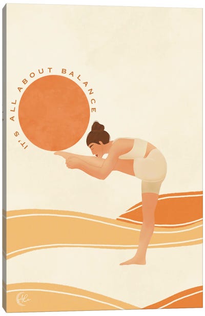 It Is All About Balance Canvas Art Print - Sun Art