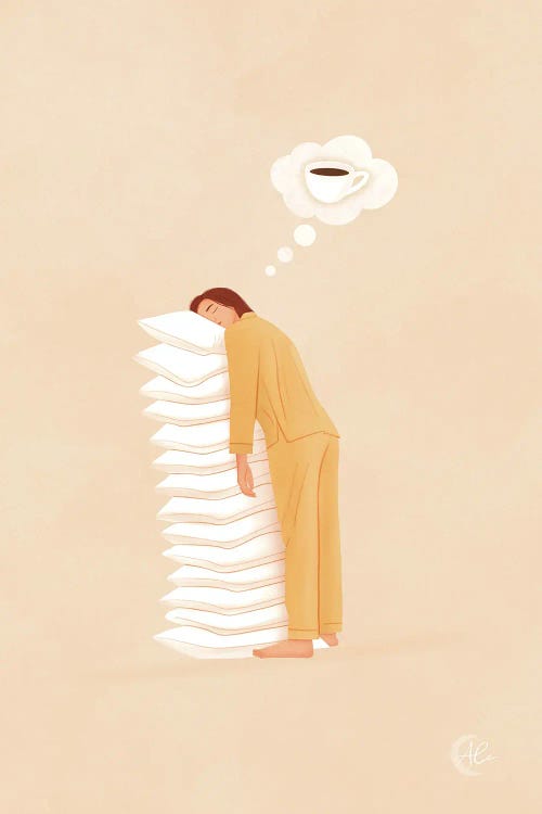 The Natural Replacement For Sleep by Ale Chiritescu wall art