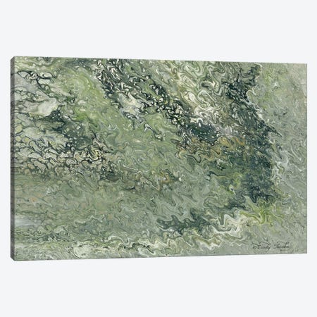 Abstract in Seafoam I Canvas Print #CJA10} by Cindy Jacobs Art Print