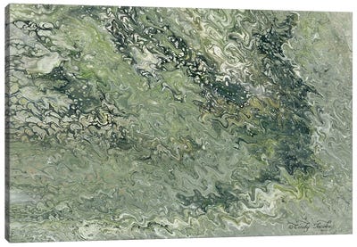 Abstract in Seafoam I Canvas Art Print - Cindy Jacobs