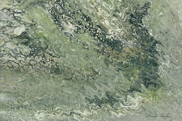 Abstract in Seafoam I