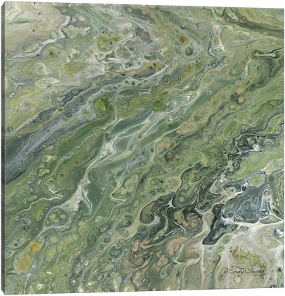 Abstract in Seafoam II Canvas Art Print - Cindy Jacobs